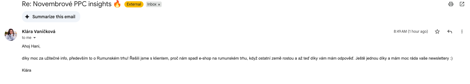 A co říkání na newsletter odběratelé? 